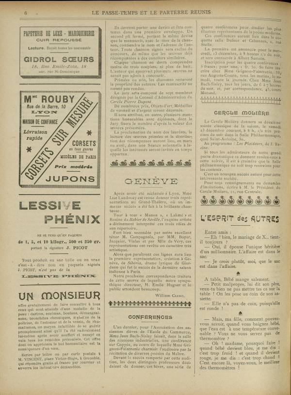
						Affichage en mode lecture de la page
					