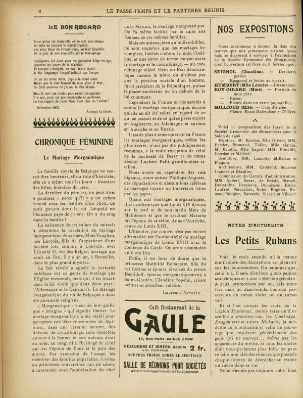 
						Affichage en mode lecture de la page
					