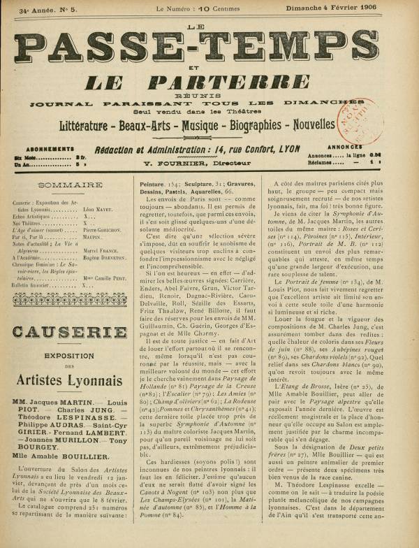 
						Affichage en mode lecture de la page
					