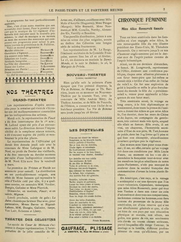 
						Affichage en mode lecture de la page
					