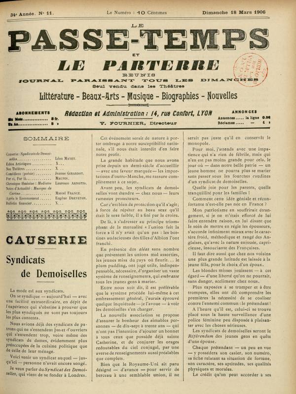 
						Affichage en mode lecture de la page
					