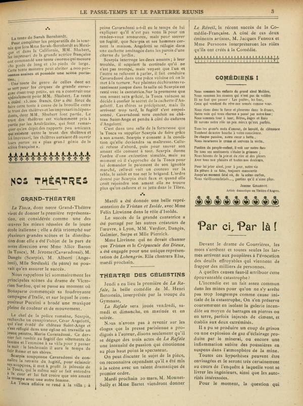 
						Affichage en mode lecture de la page
					