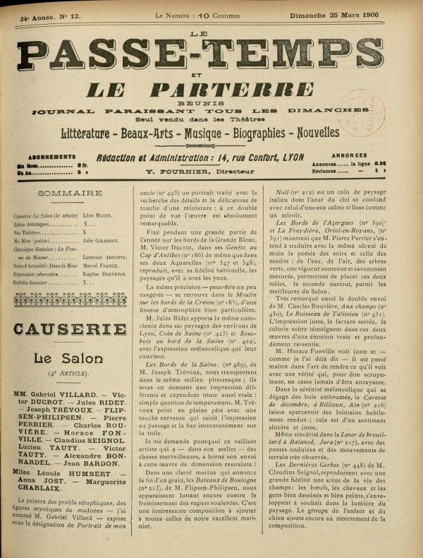 
						Affichage en mode lecture de la page
					