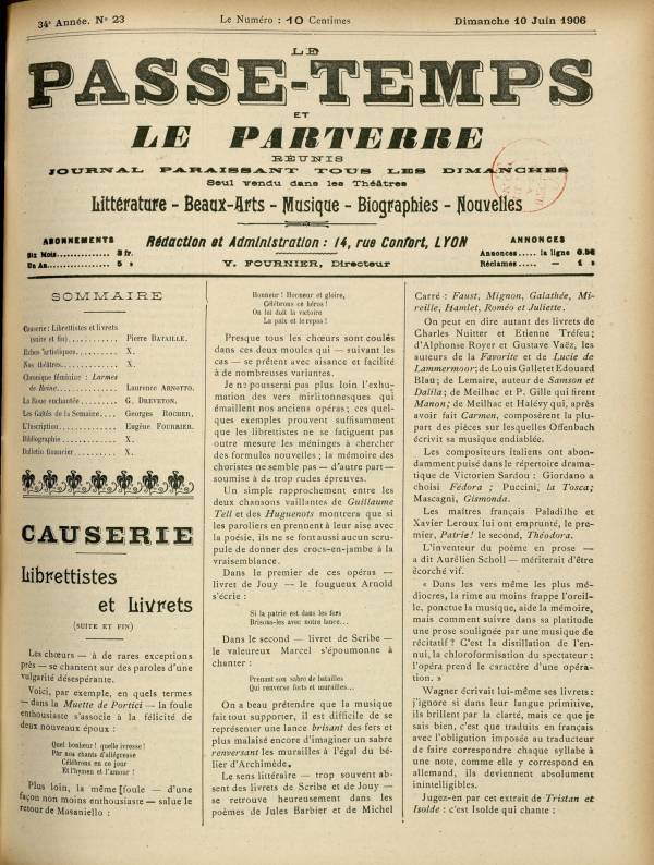 
						Affichage en mode lecture de la page
					
