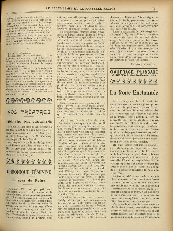 
						Affichage en mode lecture de la page
					
