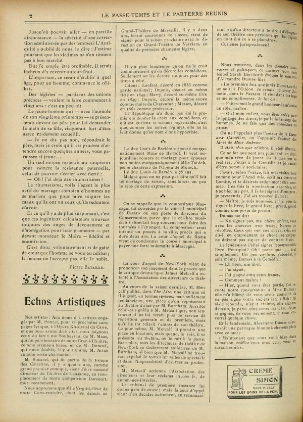 
						Affichage en mode lecture de la page
					