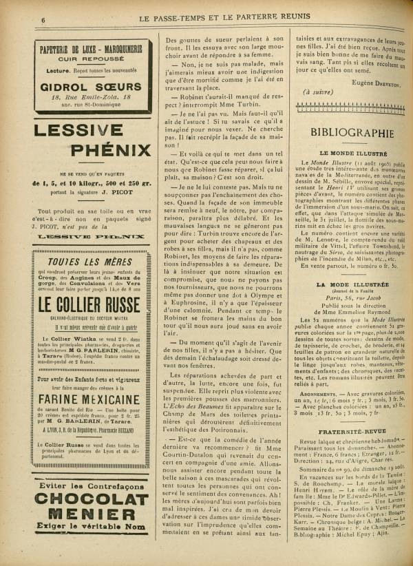 
						Affichage en mode lecture de la page
					