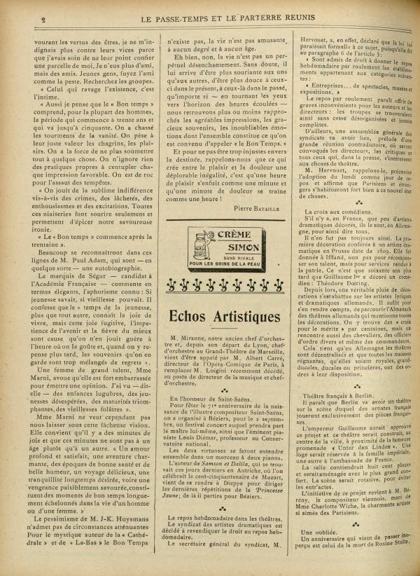 
						Affichage en mode lecture de la page
					