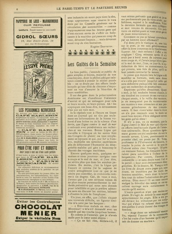 
						Affichage en mode lecture de la page
					
