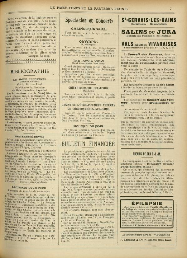
						Affichage en mode lecture de la page
					