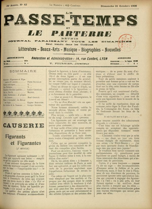 
						Affichage en mode lecture de la page
					
