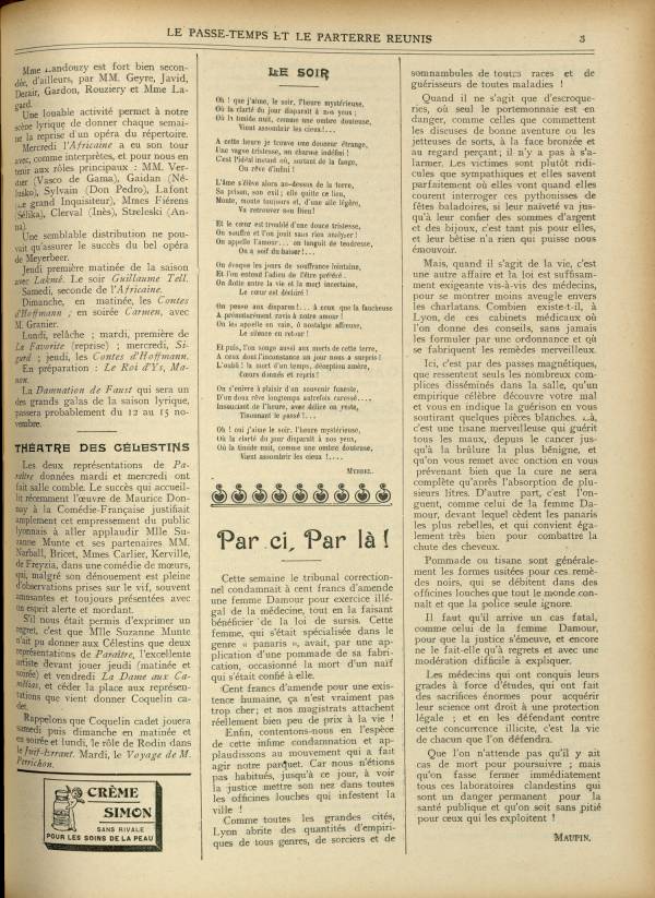 
						Affichage en mode lecture de la page
					