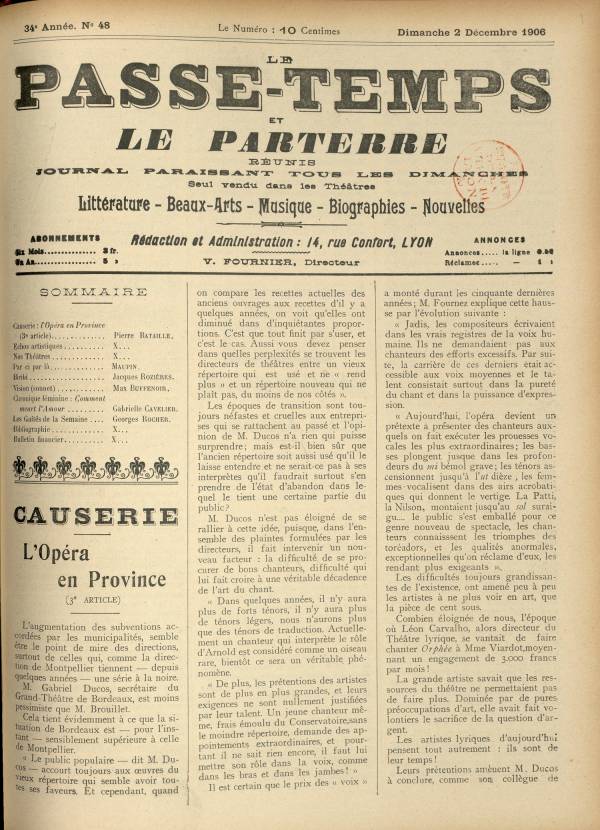
						Affichage en mode lecture de la page
					