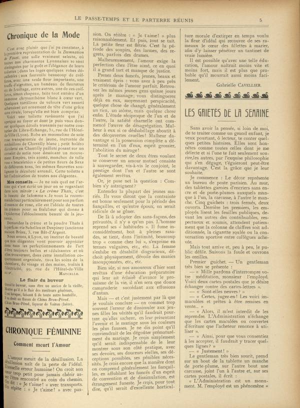 
						Affichage en mode lecture de la page
					