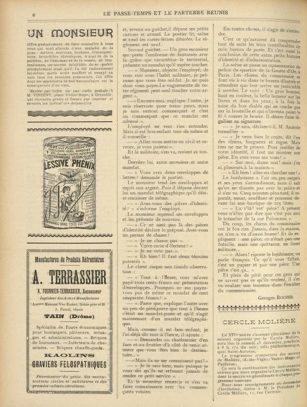 
						Affichage en mode lecture de la page
					
