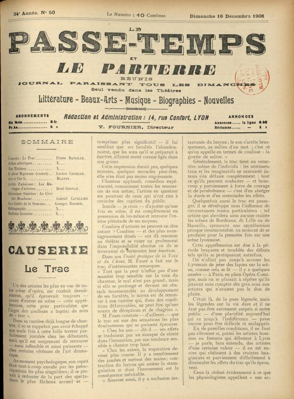 
						Affichage en mode lecture de la page
					