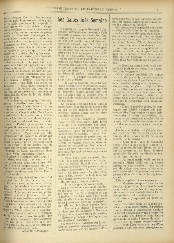 
						Affichage en mode lecture de la page
					