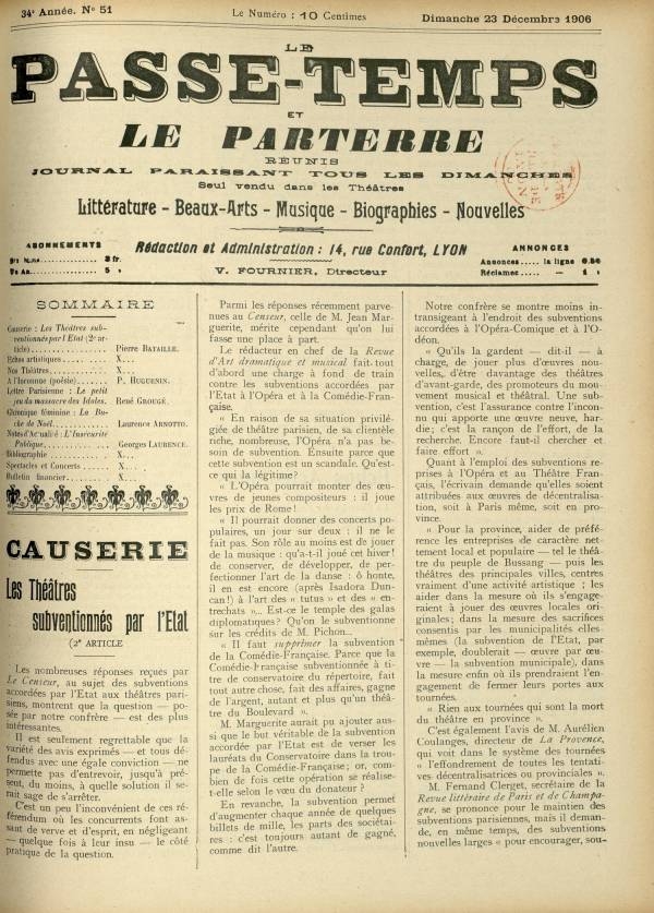 
						Affichage en mode lecture de la page
					