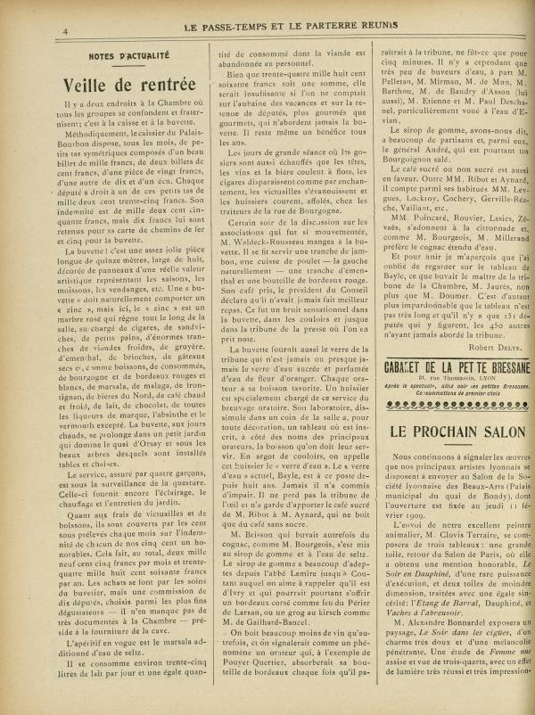
						Affichage en mode lecture de la page
					