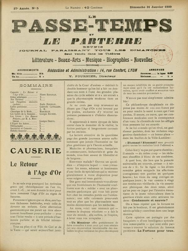 
						Affichage en mode lecture de la page
					
