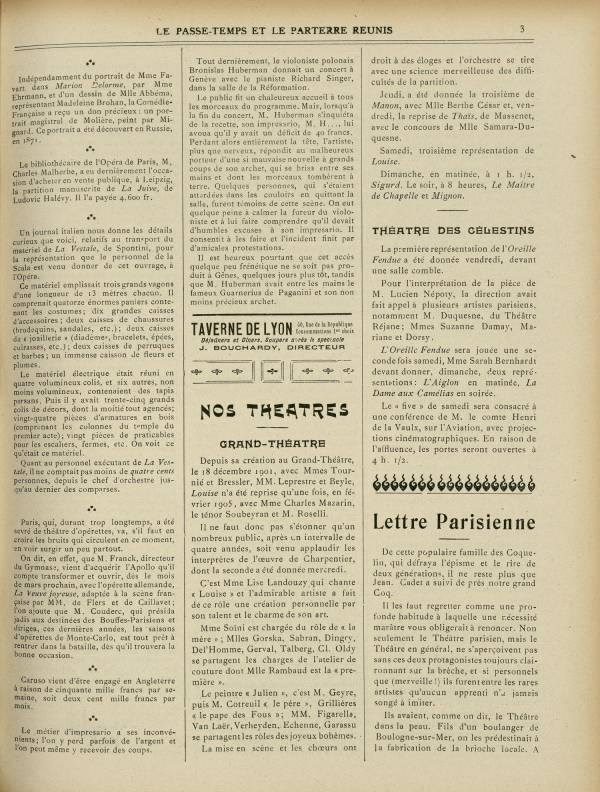 
						Affichage en mode lecture de la page
					