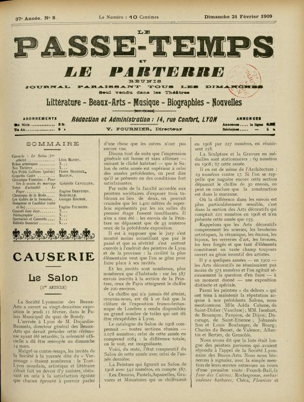 
						Affichage en mode lecture de la page
					