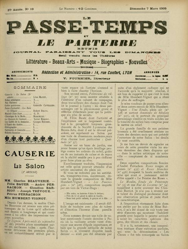 
						Affichage en mode lecture de la page
					