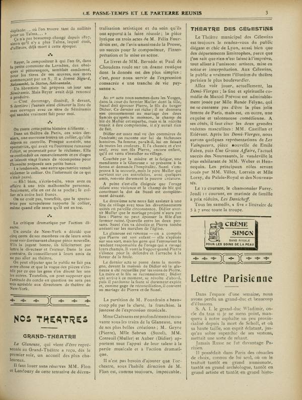
						Affichage en mode lecture de la page
					