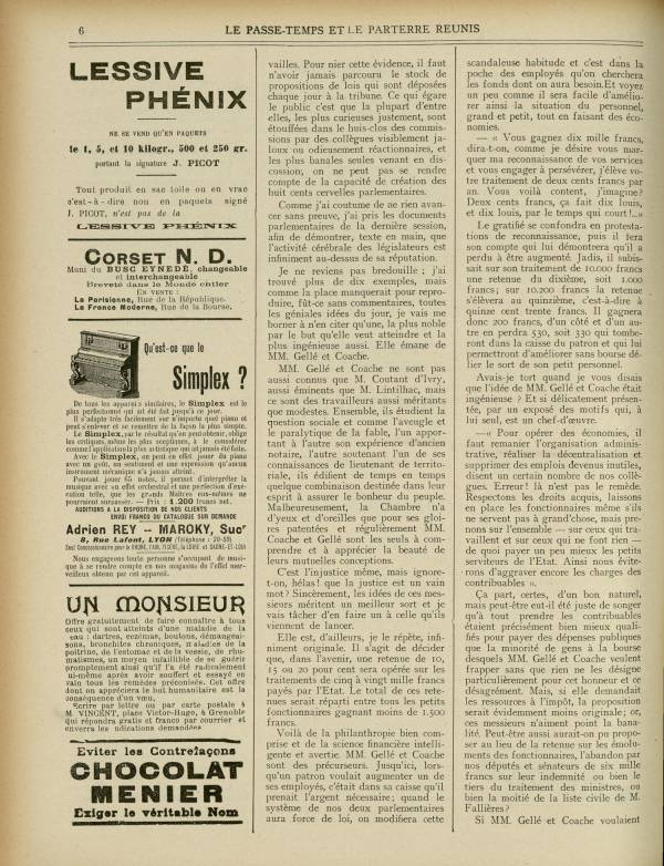
						Affichage en mode lecture de la page
					
