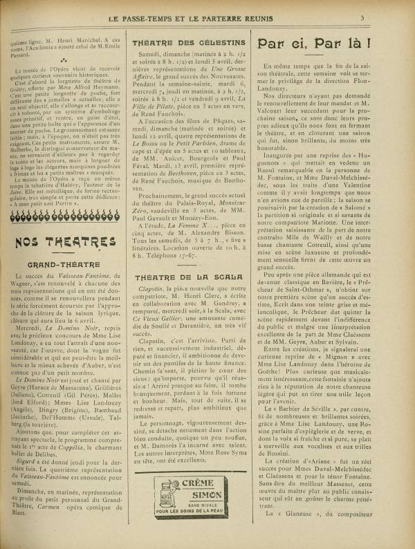 
						Affichage en mode lecture de la page
					