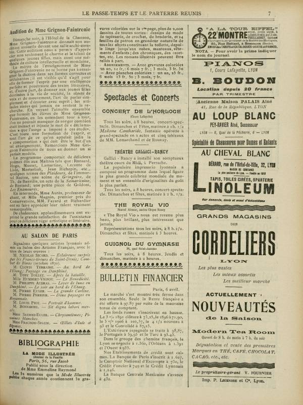 
						Affichage en mode lecture de la page
					