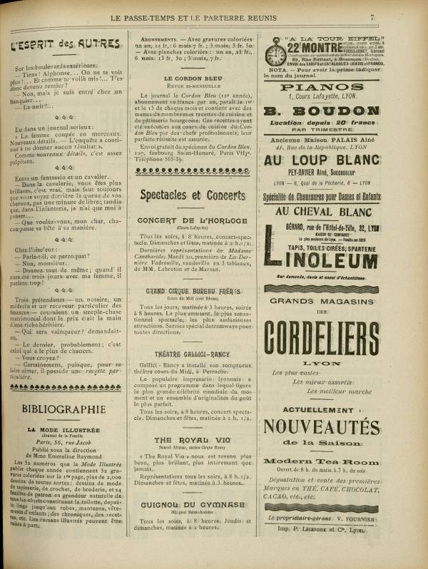 
						Affichage en mode lecture de la page
					