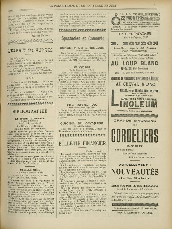 
						Affichage en mode lecture de la page
					