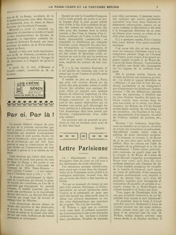 
						Affichage en mode lecture de la page
					