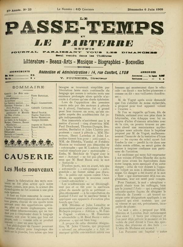 
						Affichage en mode lecture de la page
					