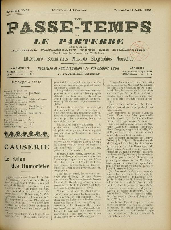 
						Affichage en mode lecture de la page
					