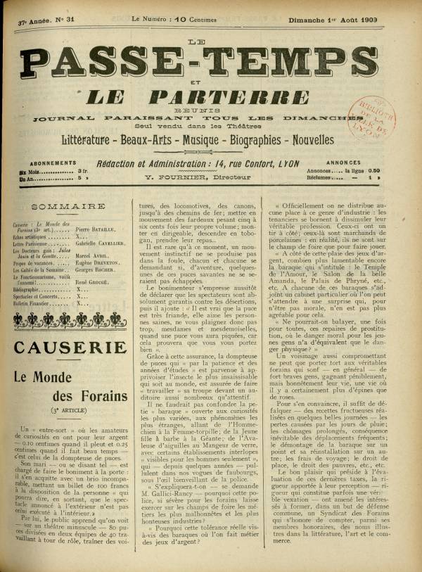 
						Affichage en mode lecture de la page
					