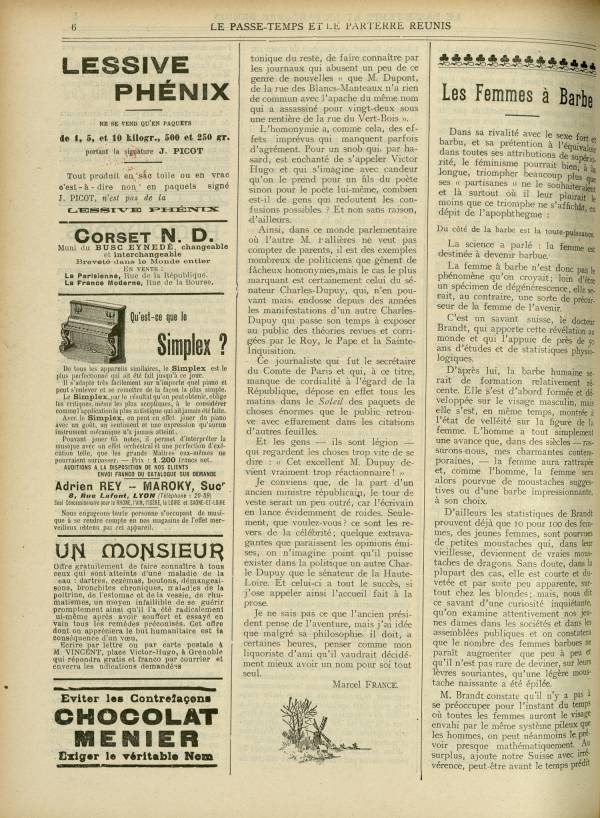 
						Affichage en mode lecture de la page
					