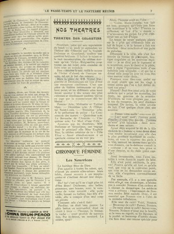 
						Affichage en mode lecture de la page
					