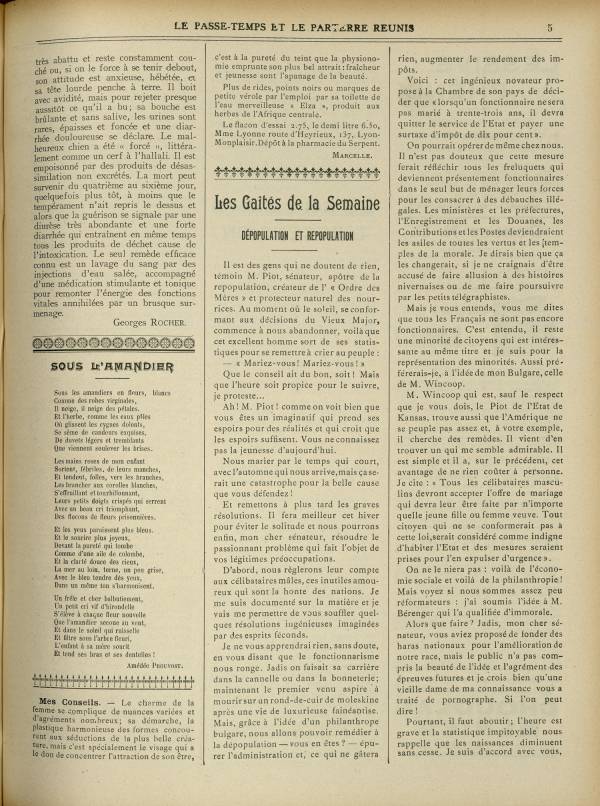 
						Affichage en mode lecture de la page
					