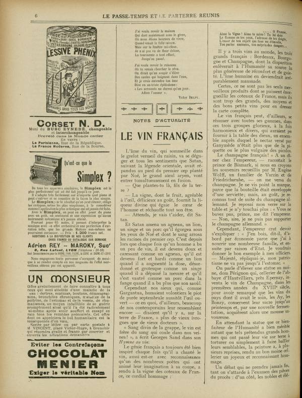 
						Affichage en mode lecture de la page
					