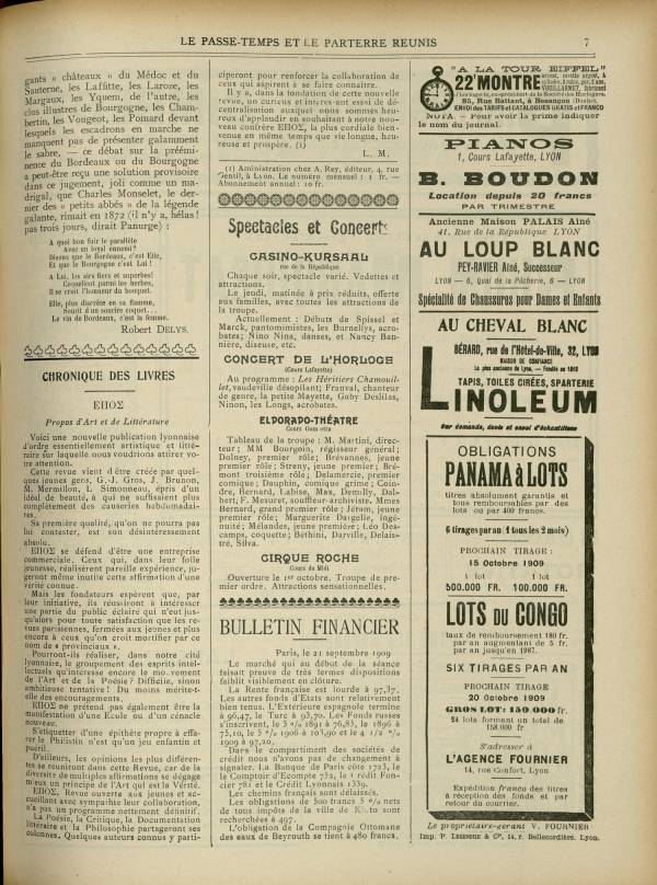 
						Affichage en mode lecture de la page
					