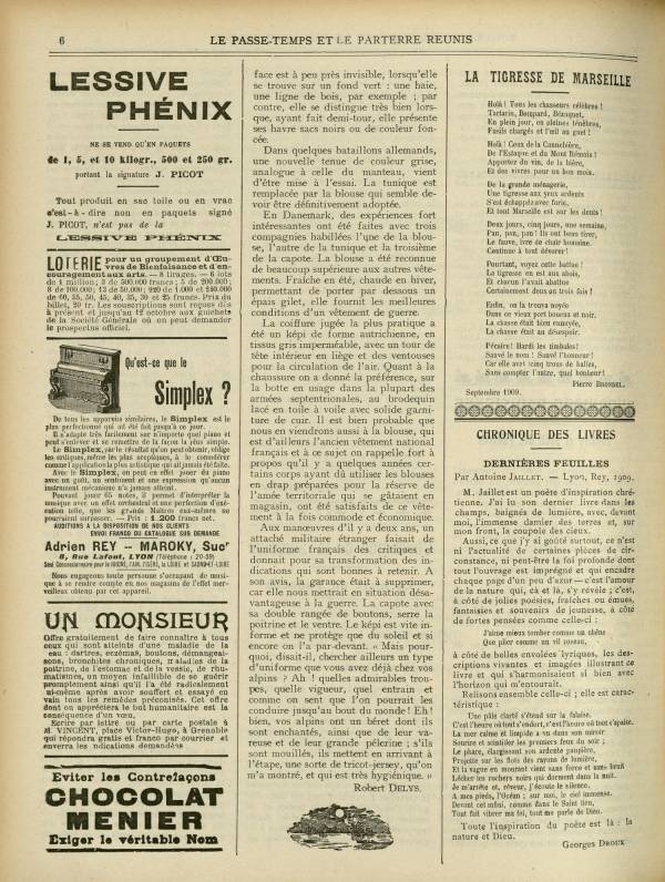 
						Affichage en mode lecture de la page
					