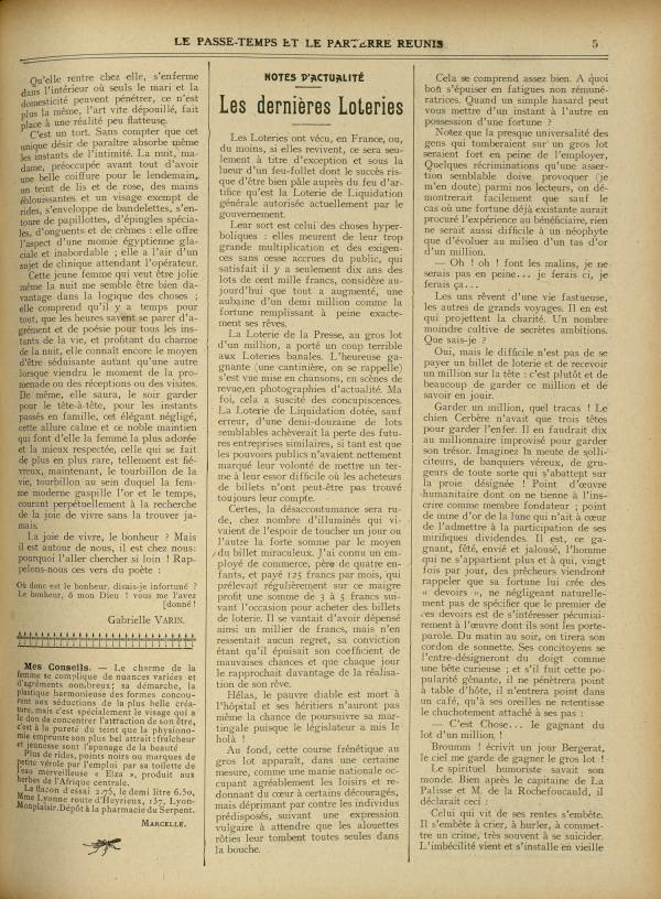 
						Affichage en mode lecture de la page
					