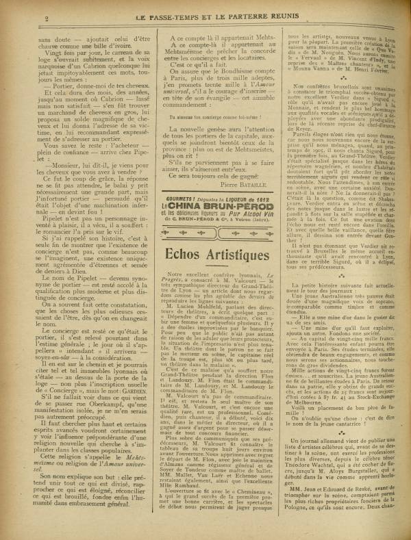 
						Affichage en mode lecture de la page
					