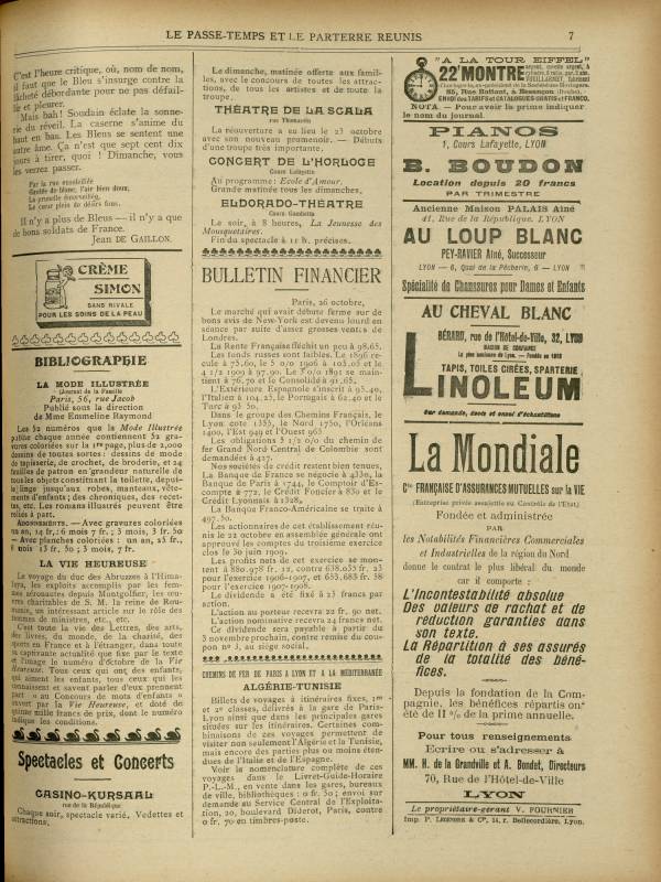 
						Affichage en mode lecture de la page
					