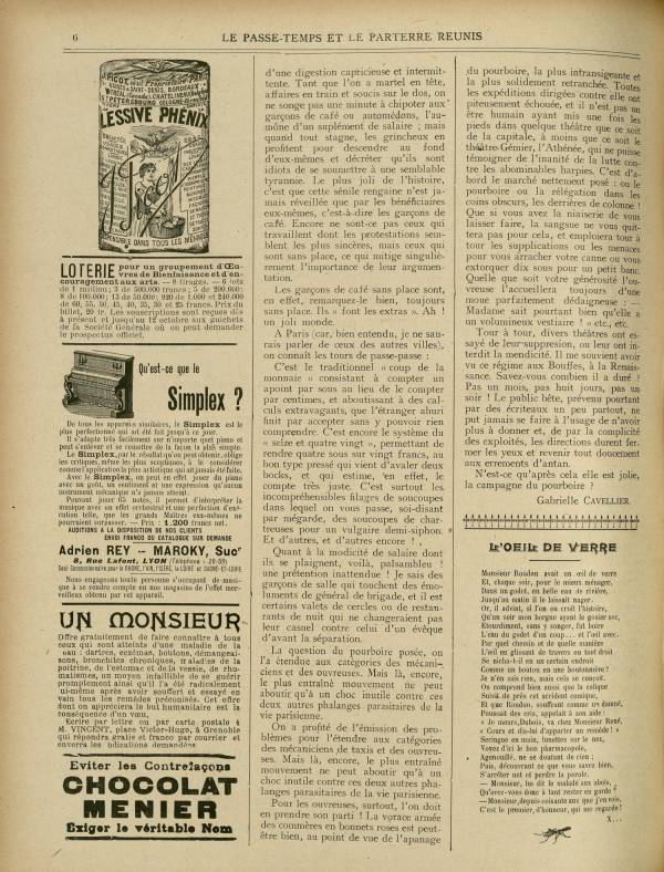 
						Affichage en mode lecture de la page
					