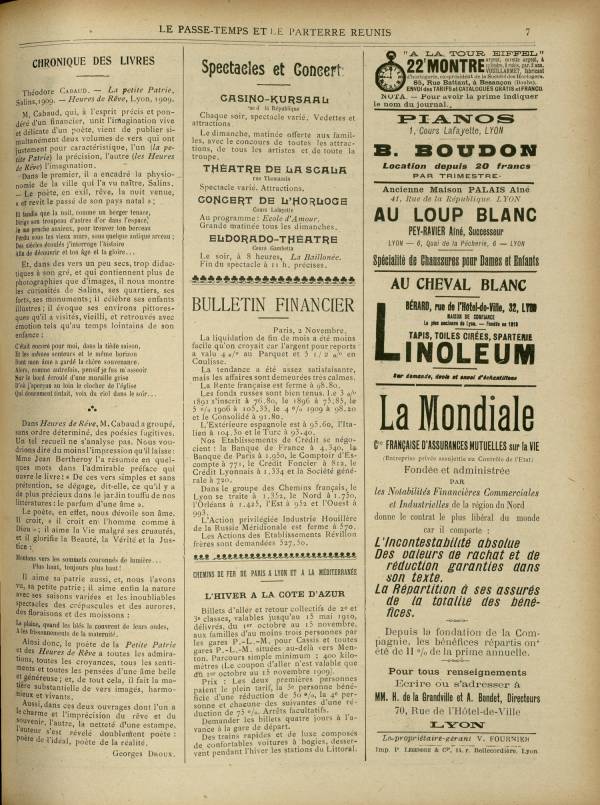 
						Affichage en mode lecture de la page
					