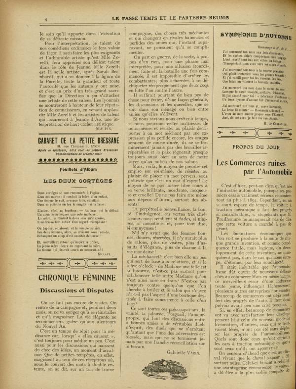 
						Affichage en mode lecture de la page
					