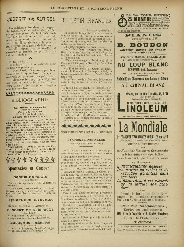 
						Affichage en mode lecture de la page
					